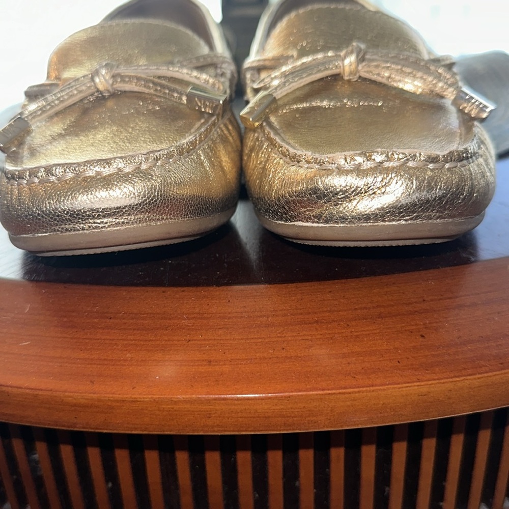 Michael Kors Gold Loafers - Picture 9 of 16